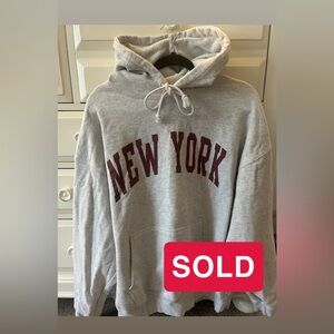 Brandy Melville Light Gray Hoodie